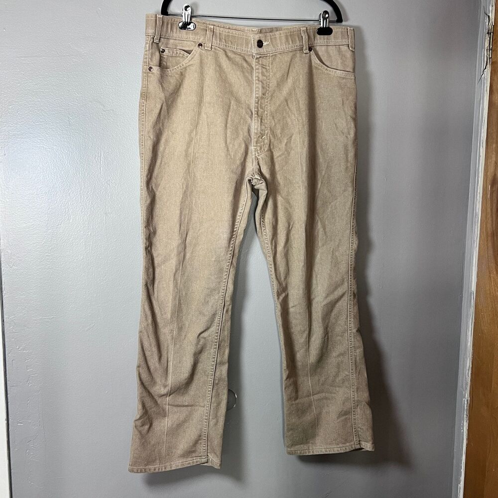 Vintage 1981 Levi’s With a Skosh More Room Pants W42 L30 Beige USA Made